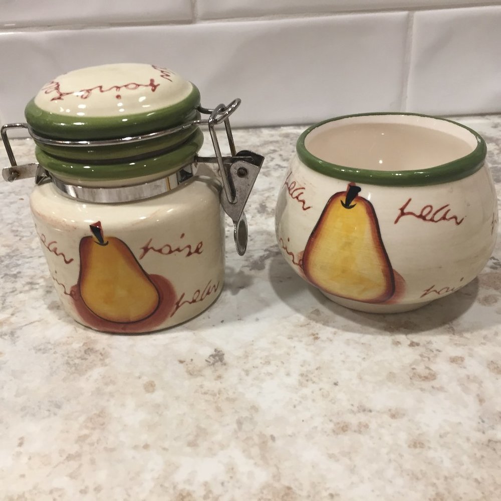 Morris National Hand Painted Condiment Dishes - Set of 2